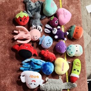 Assorted Plush Dog Toys Set